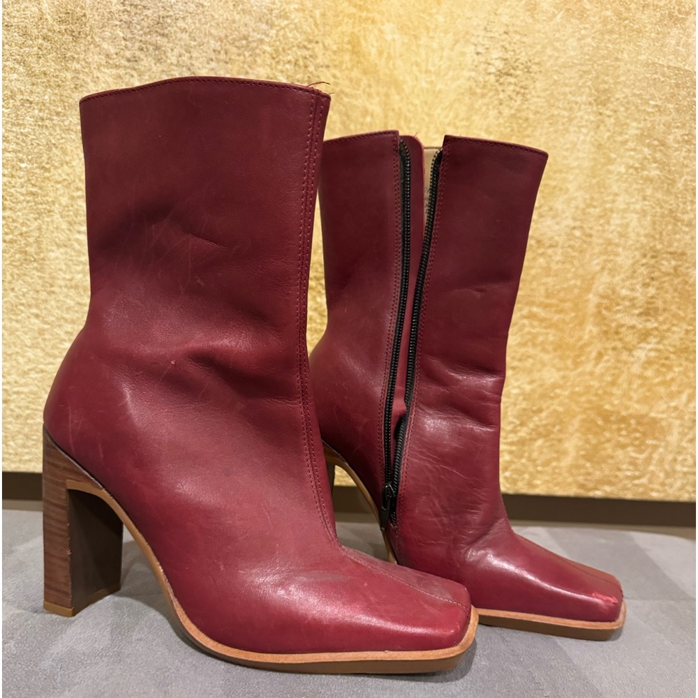Steve Madden Red booties size 5.5